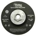 Weiler Weiler 804-56385 4-1-2 Inchx 3-32 Inch T27 Cutting Wheel A24T 5-8-11Ah 804-56385